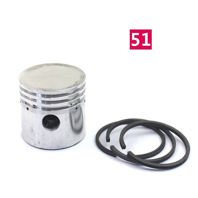 Piston de Compresseur d'Air + Anneaux de Piston Pièces Accessoires de Pompe à Air 51 mm