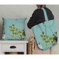 thumbnail image 5 of Soimoi Green Heavy Canvas Fabric Leaves & Ranunculus Floral Print Sewing Fabric Yard 58 Inch Wide, 5 of 5