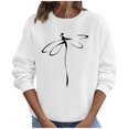 thumbnail image 1 of Chemise à Manches Longues Femme Hauts Automne Manches Longues Chandail Ample Chemise Décontractée Imprimé Poitrine Col Rond Chandails en Molleton Manches Longues Chemises Femmes Chemises Manches Longues pour Femmes, 1 of 8