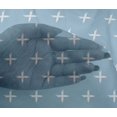 thumbnail image 4 of oneOone Viscose Chiffon Fabric Plus Sign Kasuri Decor Fabric Printed BTY 42 Inch Wide, 4 of 4