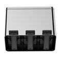 thumbnail image 4 of 2 x 4-Gallon Garbage Can for Kitchen, 2 Compartments for Recycling and Trash, Plastic Inner Buckets and Hinged Lids, Wide Stainless Steel Shape (15 + 15 for 30L Total), Silver, 4 of 7