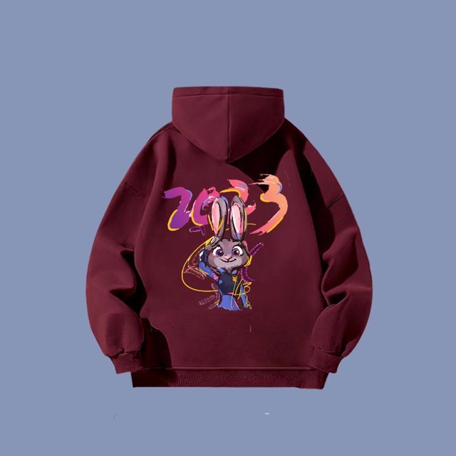 Nouvelle Arrivée Hommes Femmes Chandail à Capuchon Dessin Animé Anime Zoo Fou Chandail à Capuchon Automne Hiver Imprimé Rabbit Chandail à Capuchon Garçons Filles Chandail à Capuchon Livraison Gratuite
