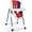 Multicolour, variant on Babyjoy Baby High Chair Foldable Feeding Chair w/ 4 Lockable Wheels Black