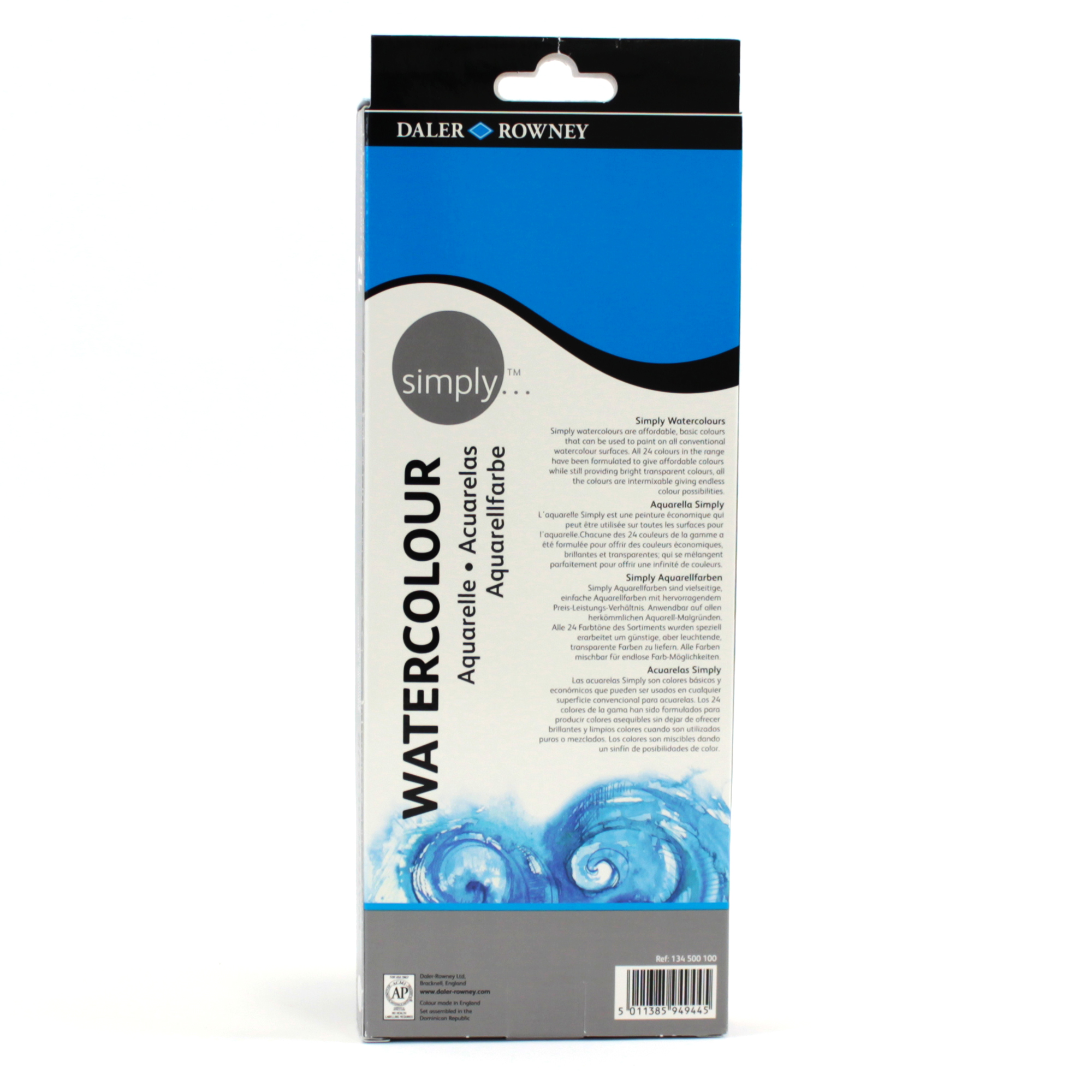 Tubes d'aquarelle Simply de Daler-Rowney