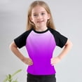 thumbnail image 3 of Plebaso T-Shirts de Mode pour Enfants Unisexe T-Shirts à Dégradé Col Rond Garçons Filles T-Shirts d'Été Hauts, 3 of 7