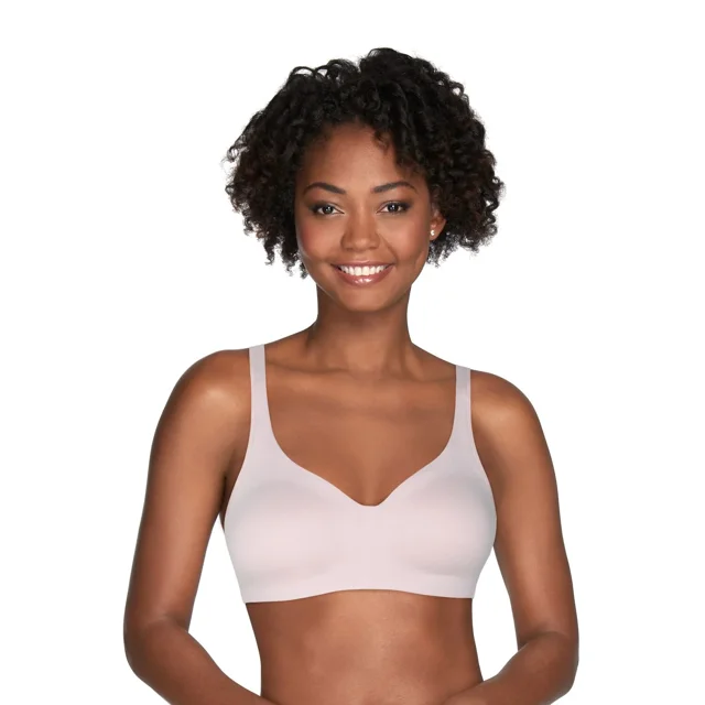 Vanity Fair Womens Beyond Comfort Simple Sizing Wireless Bra, XL, Sheer Quartz