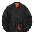 thumbnail image 1 of Styesk Vestes pour Hommes Veste de Baseball pour Homme Couleur Unie Fermeture Éclair Poche Sport Tenue de Travail à Manches Longues à Capuche Veste Décontractée, 1 of 7