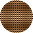 thumbnail image 1 of Ahgly Company Tapis d'Intérieur Rond Lavable en Machine Orange Transitionnel, 6 Pieds Rond, 1 of 7