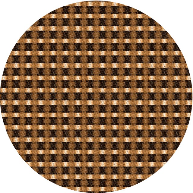 Ahgly Company Tapis d'Intérieur Rond Lavable en Machine Orange Transitionnel, 6 Pieds Rond