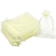 thumbnail image 1 of ORUYROP 100pcs Drawstring Organza Jewelry Candy Pouch Party Wedding Favor Gift Bags (3x4, Beige), 1 of 7