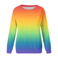 thumbnail image 5 of Penkiiy Chandail pour Femmes T-shirt Imprimé de Mode pour Femmes Blouse à Manches Longues Col Rond Hauts Décontractés Chandail Chandails à Capuchon Multicolore Vêtements Y2K, 5 of 5