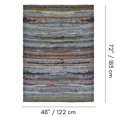thumbnail image 2 of Fabstyles Premium 100% Cotton Rug, Handmade Area Rag Rug for Living Room, Hallway, Patio, 2 of 3