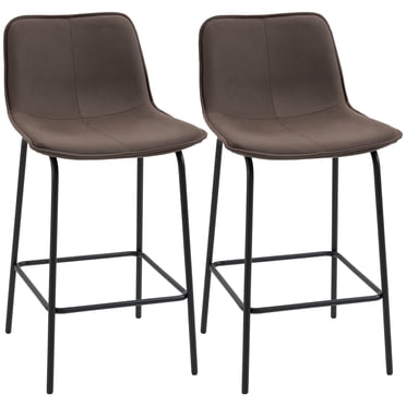 HOMCOM Tabourets de Bar Modernes Ensemble de 2 Chaises de Bar Hauteur Comptoir Cuisine
