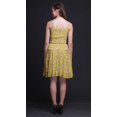 thumbnail image 4 of Bimba Robe de Cocktail Florale pour Femme, Smockée, au-Dessus du Genou, Fluide, d'Été, Robe Soleil - Xxx-Grand, 4 of 5