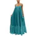 thumbnail image 2 of Gspmoly Robes Décontractées pour Femmes, Mode Femmes Décontractée Robe Unie Sans Manches à Bretelles avec Poches Ample Dos Nu Grande Taille Robe Robes de Mariage pour Femmes Offres Hebdomadaires, 2 of 6