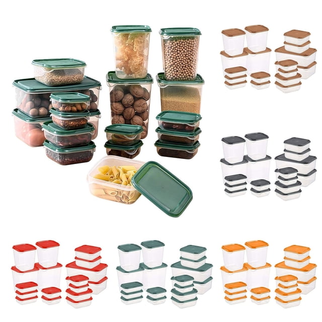 Boîte de Rangement Scellée Récipient de Stockage de Grains Transparent Boîte de Conservation Fraîche 460/700 ml Boîte de Conservation Fraîche pour la Maison et la Cuisine Contenant de Rangement Réfrigéré Boîte de Rangement pour Collations