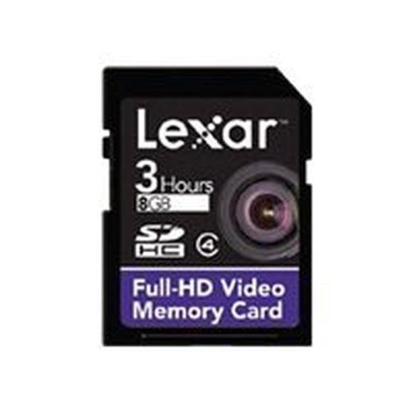 Lexar Full-HD Video Memory Card - Flash memory card - 8 GB - SDHC