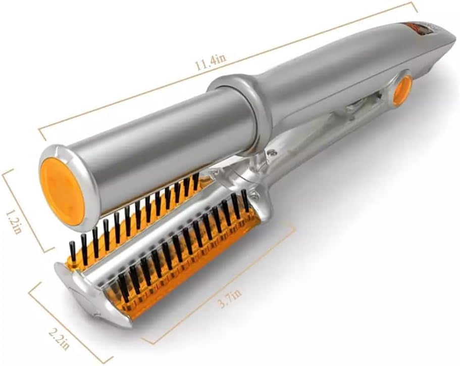 2 in 1 Rotating Curling Iron Fast Heat PTC Hair Straightener and Curler