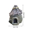 thumbnail image 3 of Fairy Garden Kit Synthetic Resin Durable Beautiful Eye-catching Porable Terrarium Decor Different Display Balcony Decoration Gray, 3 of 5