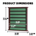thumbnail image 4 of DisplayGifts Golf Gift 49-Golf Ball Display Case Cabinet Rack, No Door Open Rack Mahogany Finish, 4 of 5