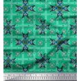 thumbnail image 1 of Soimoi Rayon Fabric Check & Moroccan Decorative Print Fabric by The Yard 56 Inch Wide, 1 of 2