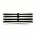 thumbnail image 3 of Émail Noir Titane Plat 8mm Poli Bague 11 Taille, 3 of 6