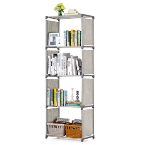 Organizer 5-Shelf Bookcase Book Shelves Bookshelf Storage Bin Books Display Shelving Unit Organizer