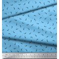 thumbnail image 2 of Soimoi Velvet Fabric Triangle & Rocket Cartoon Print Fabric by Yard 58 Inch Wide, 2 of 3