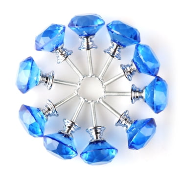 Unique Bargains 10/20/30/40 Pcs Boutons de Porte de Tiroir d'Armoire en Cristal Diamant 30 mm Poignée de Tirage de Placard Accessoires