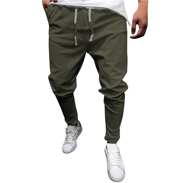 Mens Summer New Style Fashion Overalls Casual Pure Colour Comfortable Eight-Color Pants