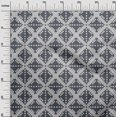 thumbnail image 2 of oneOone Georgette Viscose Fabric Check Kasuri Decor Fabric Printed BTY 42 Inch Wide, 2 of 4