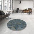 thumbnail image 4 of Ahgly Company Tapis de Zone Camouflage Vert Lavable en Machine, 6 Pieds Carré, 4 of 7