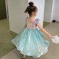 thumbnail image 4 of Vêtements pour Enfants Robe Débardeur Été 2023 pour Filles Robe Princesse à Manches Courtes à la Mode pour Enfants, 4 of 5