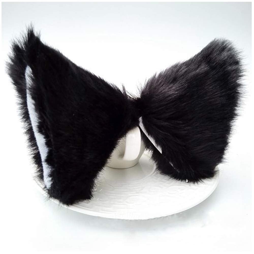 Meleager Bandeau Oreille de Chat, Serre Tete Chat, Collier avec Cloche