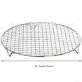 thumbnail image 2 of Barbecue Grill Rack for Oven and Kitchen – Round Stainless Steel Cooking Rack for Air Fryer Stock Pot Pressure Cooker Cake Pan Oven and Dishwasher, 2 of 5
