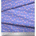 thumbnail image 3 of Soimoi Rayon Fabric Flamingo Bird Print Sewing Fabric Yard 42 Inch Wide, 3 of 3