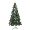 thumbnail image 2 of vidaXL Artificial Pre-lit Christmas Tree with Pine Cones 210 cm, 2 of 5