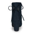 thumbnail image 2 of Unique Bargains Women's Block Heel Lace Up Back Ankle Boots, 2 of 7