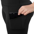 thumbnail image 4 of Women High Waist Running Short Tummy Control Shorts Polyester Black XL, 4 of 6
