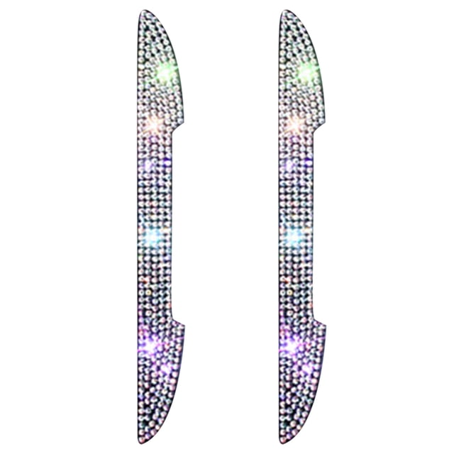 Poignée de Porte de Voiture Protecteur de Rayures Strass Poignée de Porte de Voiture Protecteur de Rayures Rétroviseur Autocollant Diamant de Luxe Poignée de Porte de Voiture