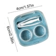 thumbnail image 2 of Étui de Rangement Compact Portable Bleu pour Lentilles de Contact avec Support d'Accessoires Intégré pour Usage Quotidien et Organisation de Voyage, 2 of 7