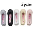 thumbnail image 2 of Women Low Cut Socks Nylon 5 Pairs Breathable Solid Color Ankle Socks Sport Socks, 2 of 10