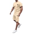 thumbnail image 1 of Men's Suits Quick-Dit Summer Tracksuit for Everyday Casual Outdoor Travel Performance Athletic Set, 1 of 5