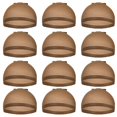 thumbnail image 3 of LPSSTORE Hair Mesh Wig Cap Hair Net Stocking Wig Caps for Women 12 Pack Light Brown, 3 of 3