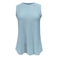 thumbnail image 1 of Timegard Camisole pour Femmes Col Rond Oeillets Sans Manches Confortable Fluide Plage Vacances Décontractée Ample Hauts, 1 of 2