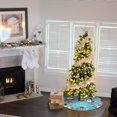 thumbnail image 4 of Pisexur Christmas Tree Skirt ,Many patterns 35.16"Christmas Tree Upholstered Bottom Cover, Suitable For Christmas Tree Decorations, Christmas Family Gathering Christmas Decorations Christmas Gifts, 4 of 6