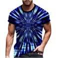 thumbnail image 2 of DPTALR T-Shirt Décontracté pour Hommes Col Rond Impression Numérique 3D Manches Courtes Entraînement Physique Sports, 2 of 5