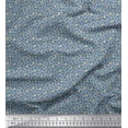 thumbnail image 1 of Soimoi Modal Satin Fabric Flower Artistic Decor Fabric Printed Yard 42 Inch Wide, 1 of 3