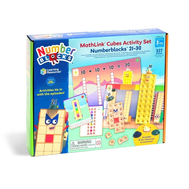 Learning Resources MathLink Cubes Numberblocks 21-30 Set 3-Year