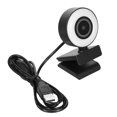 thumbnail image 2 of Amdohai Caméra Web 1080P avec Anneau Lumineux Mini Mise au Point Automatique Caméra Web avec Microphone Intégré pour Vidéo/diffusion en Direct/vidéoconférence, 2 of 7